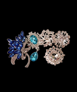 Silver Blue Bouquet 5 pc. Bundle silver